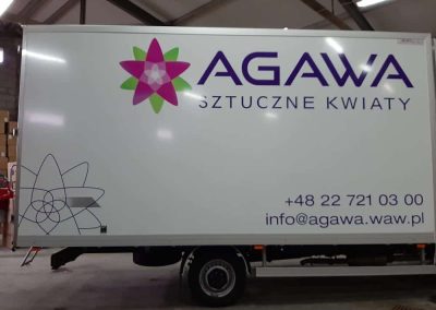 Oklejanie samochodów ciężarowych – kontener