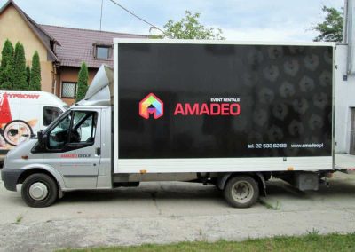 Oklejanie samochodów ciężarowych – kontener