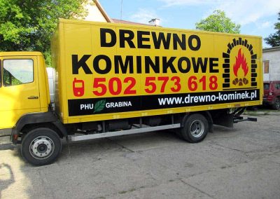 Oklejanie samochodów ciężarowych – kontener