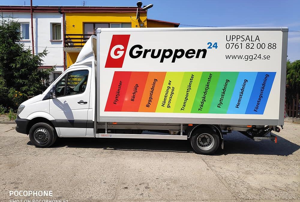 Oklejanie samochodów ciężarowych – kontener