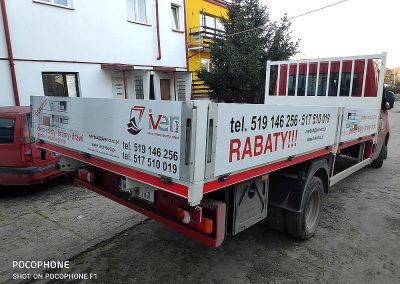 Oklejanie samochodów ciężarowych – kontener