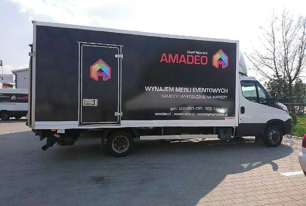 Oklejanie samochodów ciężarowych – kontener