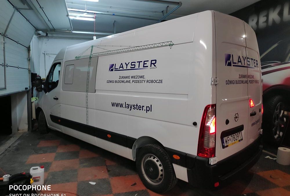 Oklejanie samochodów dostawczych dużych