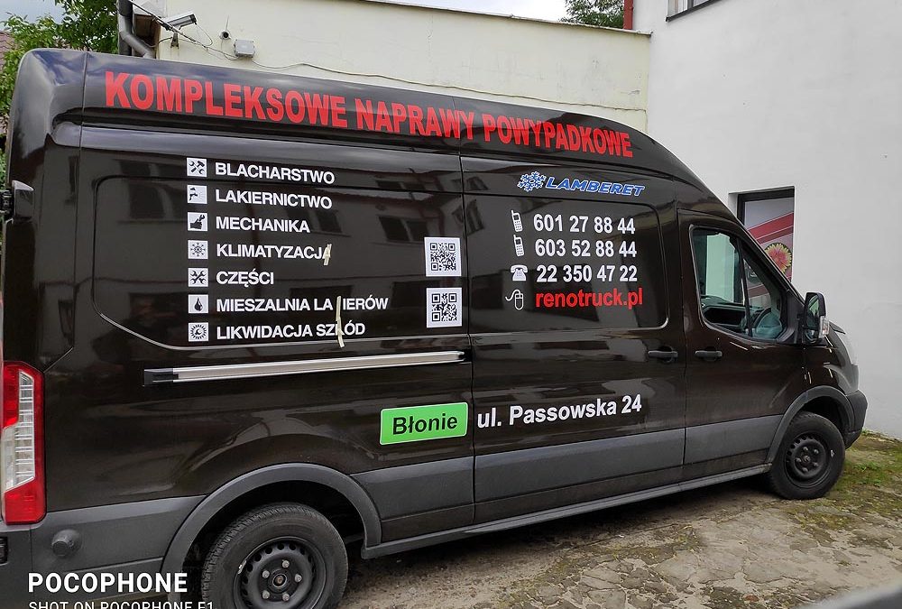 Oklejanie samochodów dostawczych dużych