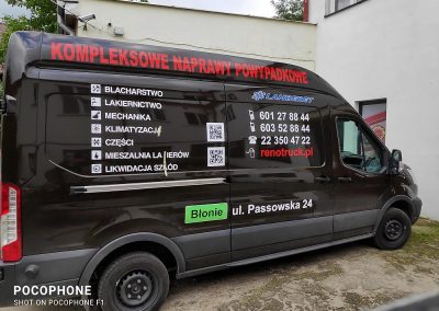 Oklejanie samochodów dostawczych dużych