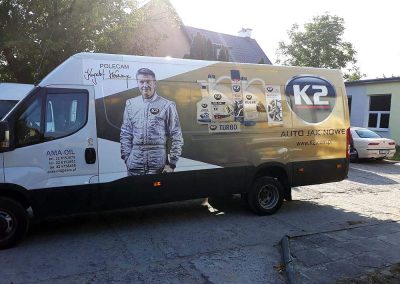 Oklejanie samochodów dostawczych dużych