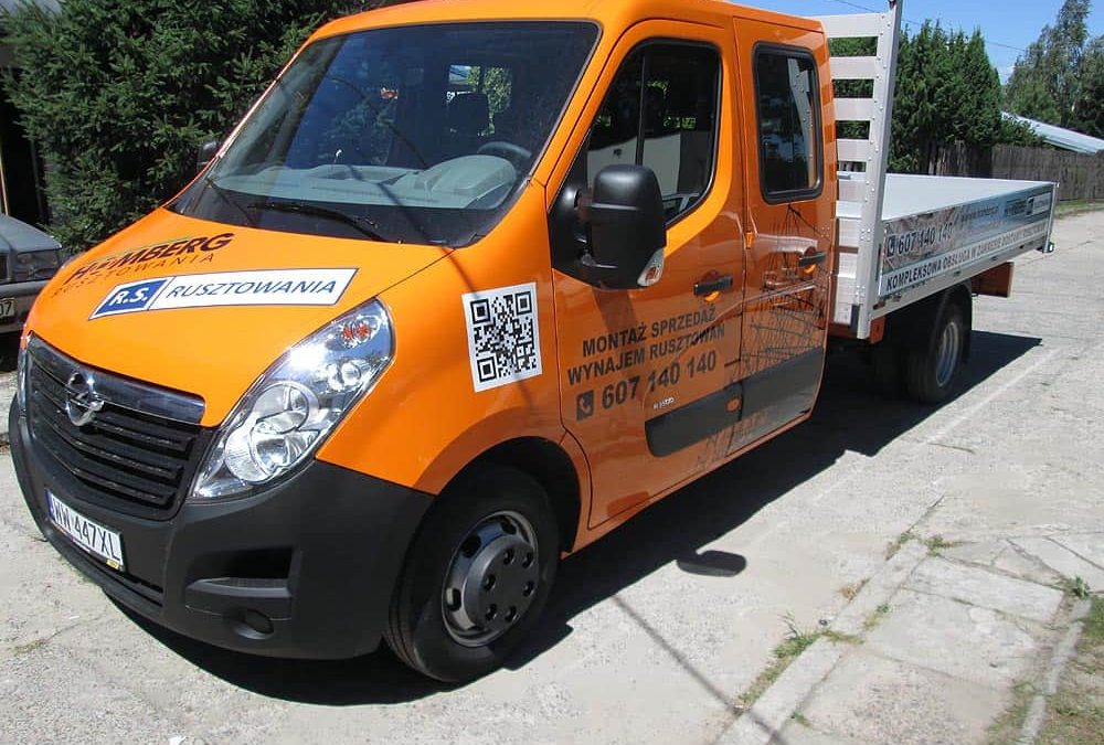 Oklejanie samochodów dostawczych Dużych