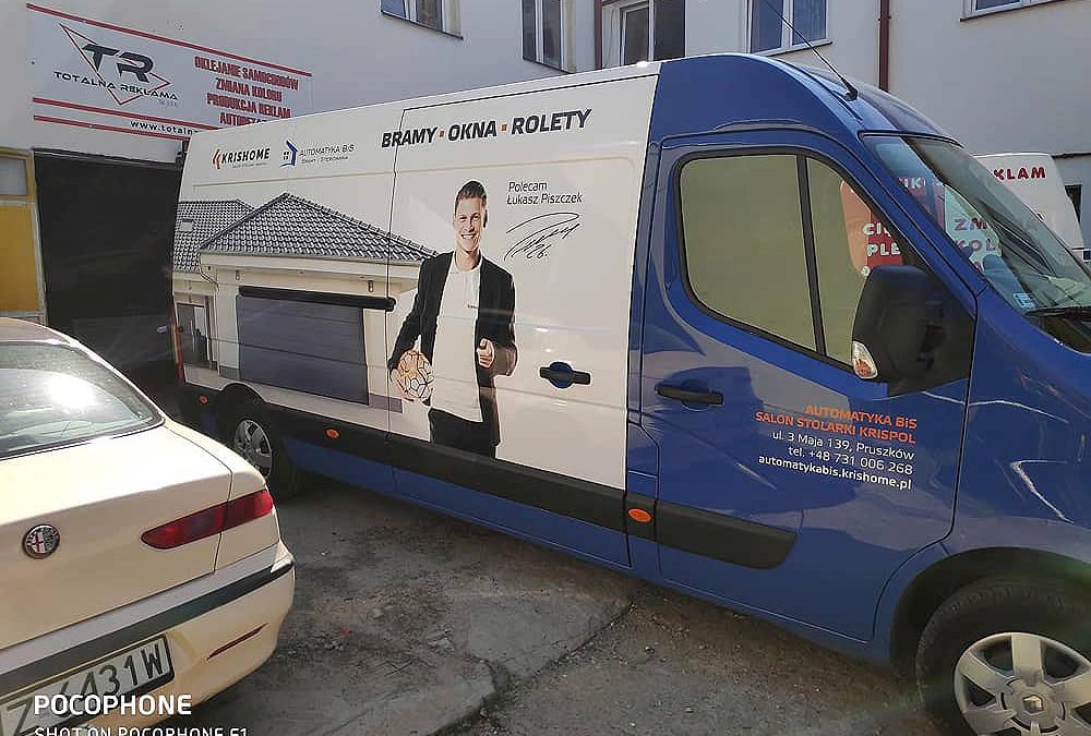 Oklejanie samochodów dostawczych dużych