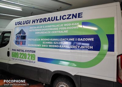 Oklejanie samochodów dostawczych dużych