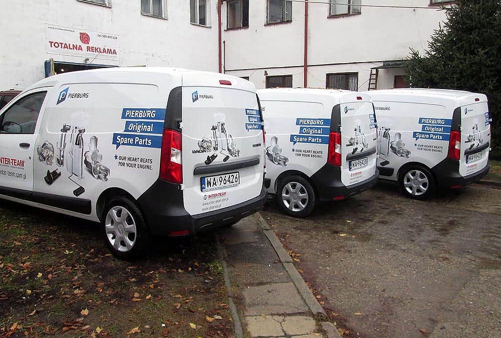 Oklejanie samochodów dostawczych małych