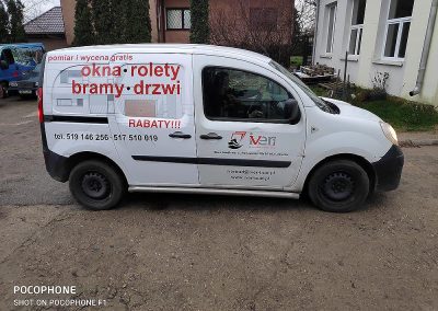 Oklejanie samochodów dostawczych małych