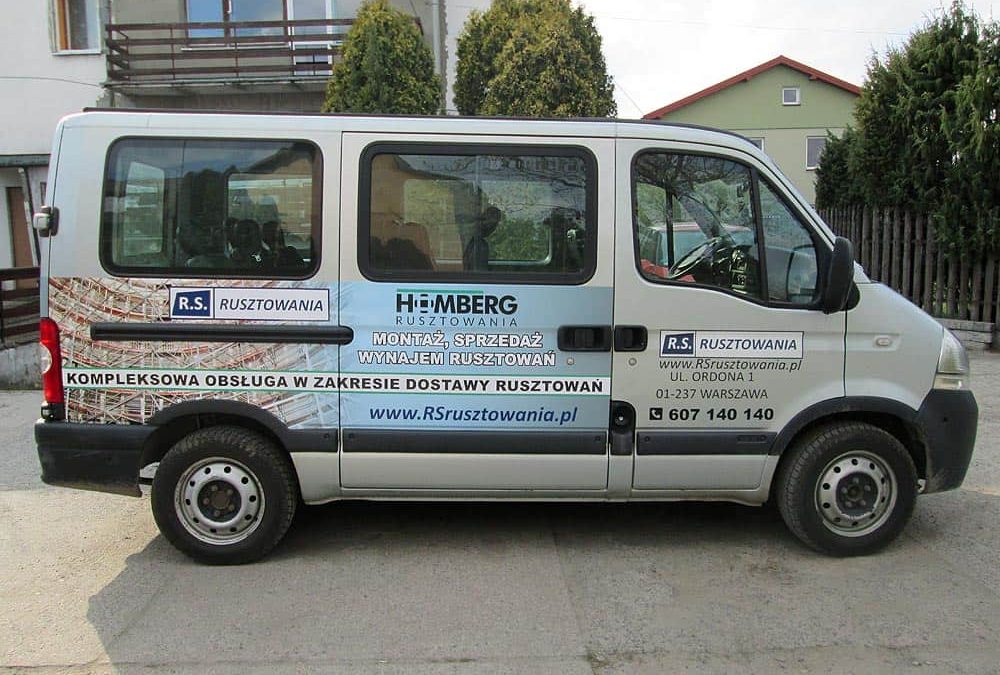 Oklejanie samochodów dostawczych średnich