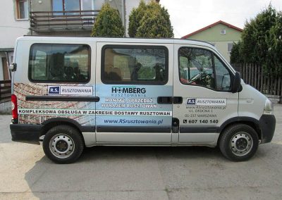 Oklejanie samochodów dostawczych średnich