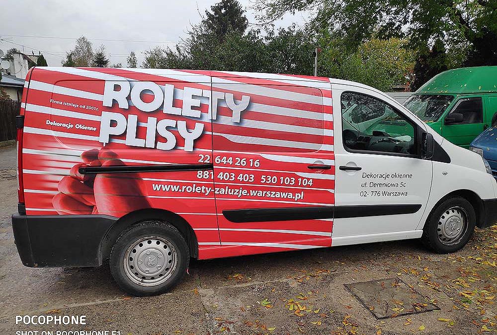 Oklejanie samochodów dostawczych średnich