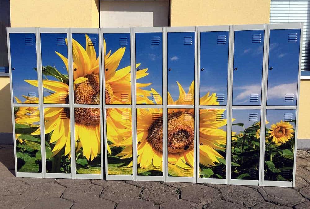 Oklejanie metalowych szafek grafiką