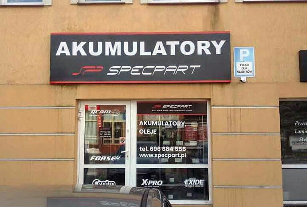 Kaseton podświetlany z dibondu