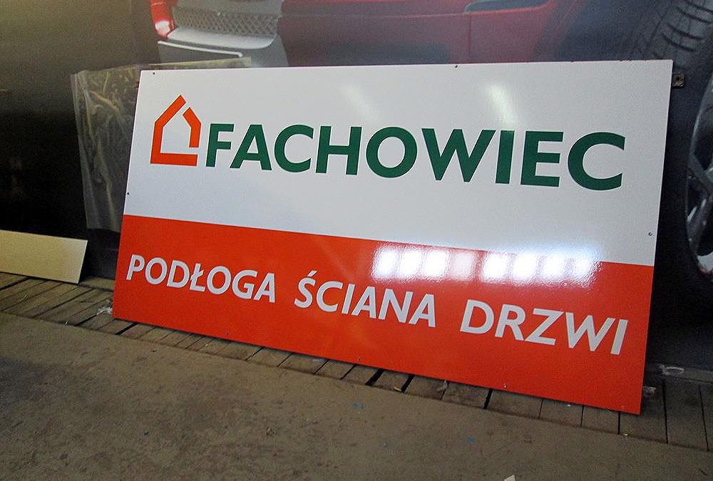 Tablica reklamowa z dibondu