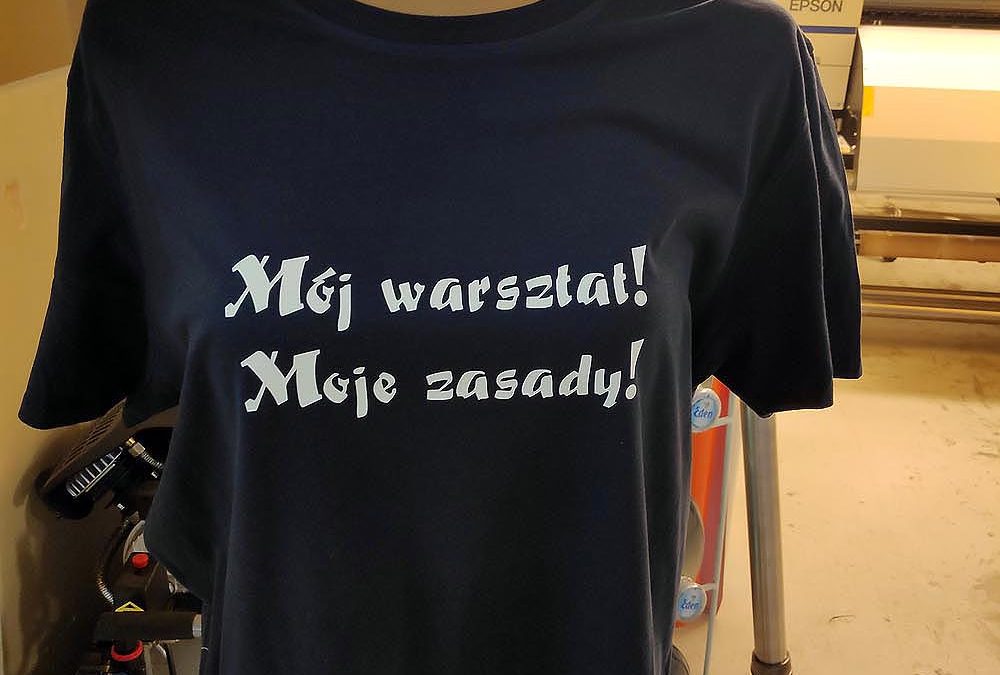 Nadruk flex na koszulkach