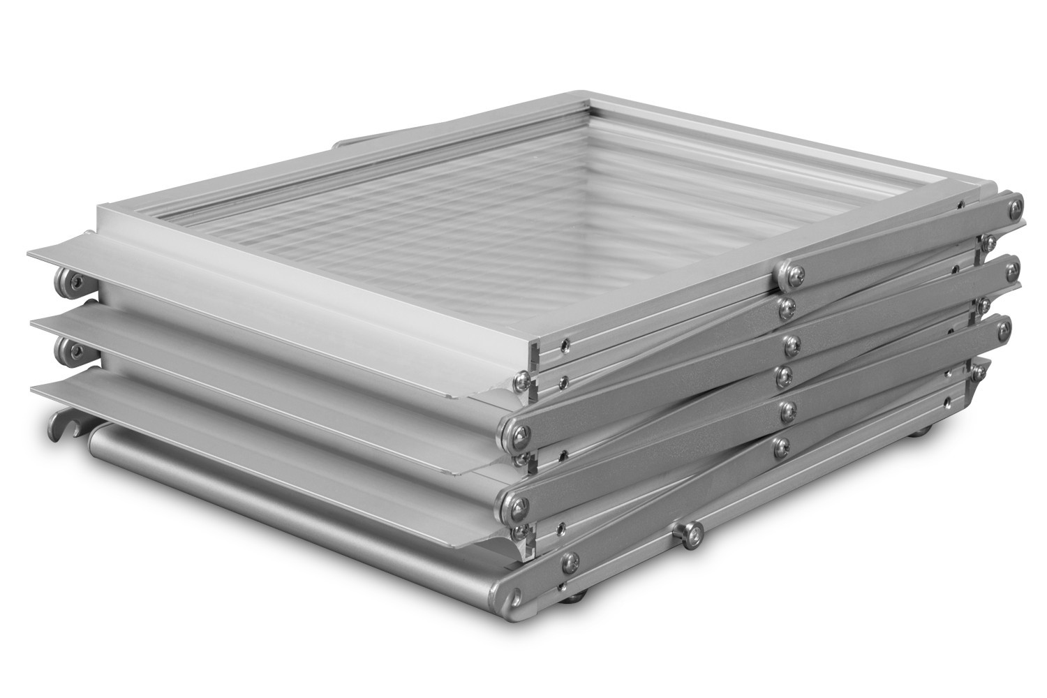 Stojak na ulotki Montana A4 w torbie - srebrny - obrazek 4