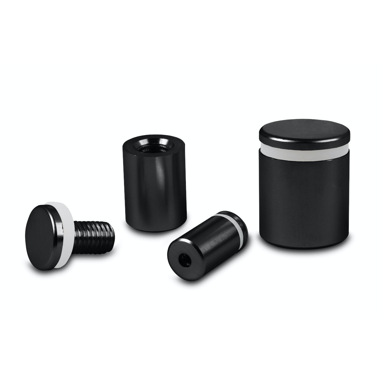 Dystans aluminiowy (czarny mat) - 25x19 - obrazek 3