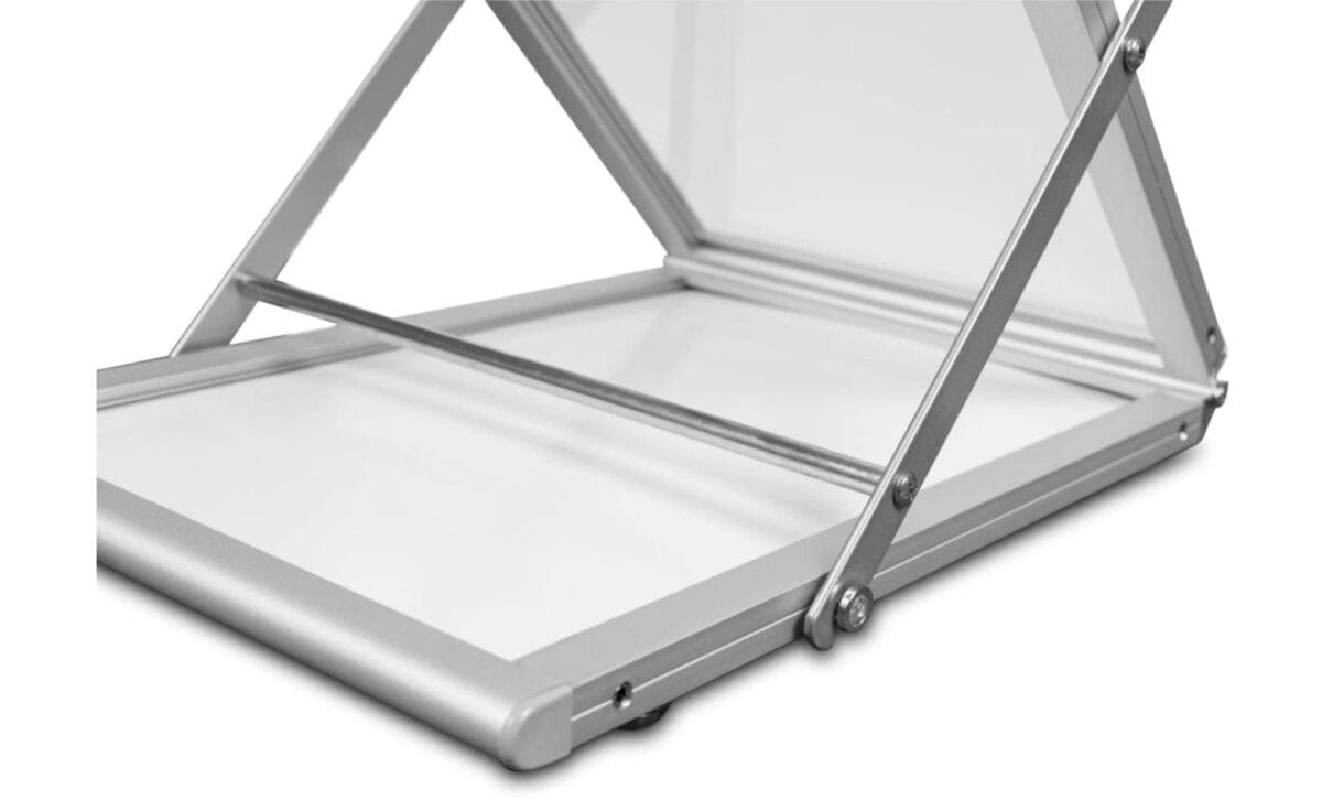 Stojak na ulotki Montana A4 w torbie - srebrny - obrazek 6