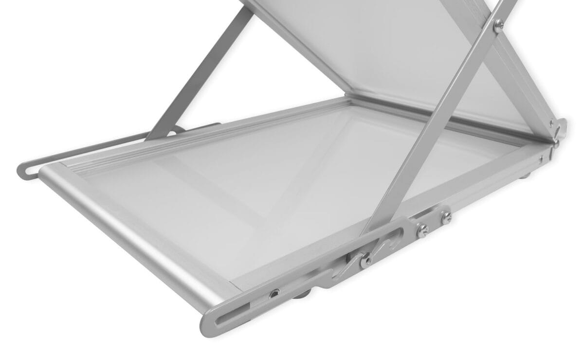 Stojak na ulotki Montana A4 w torbie - srebrny - obrazek 7