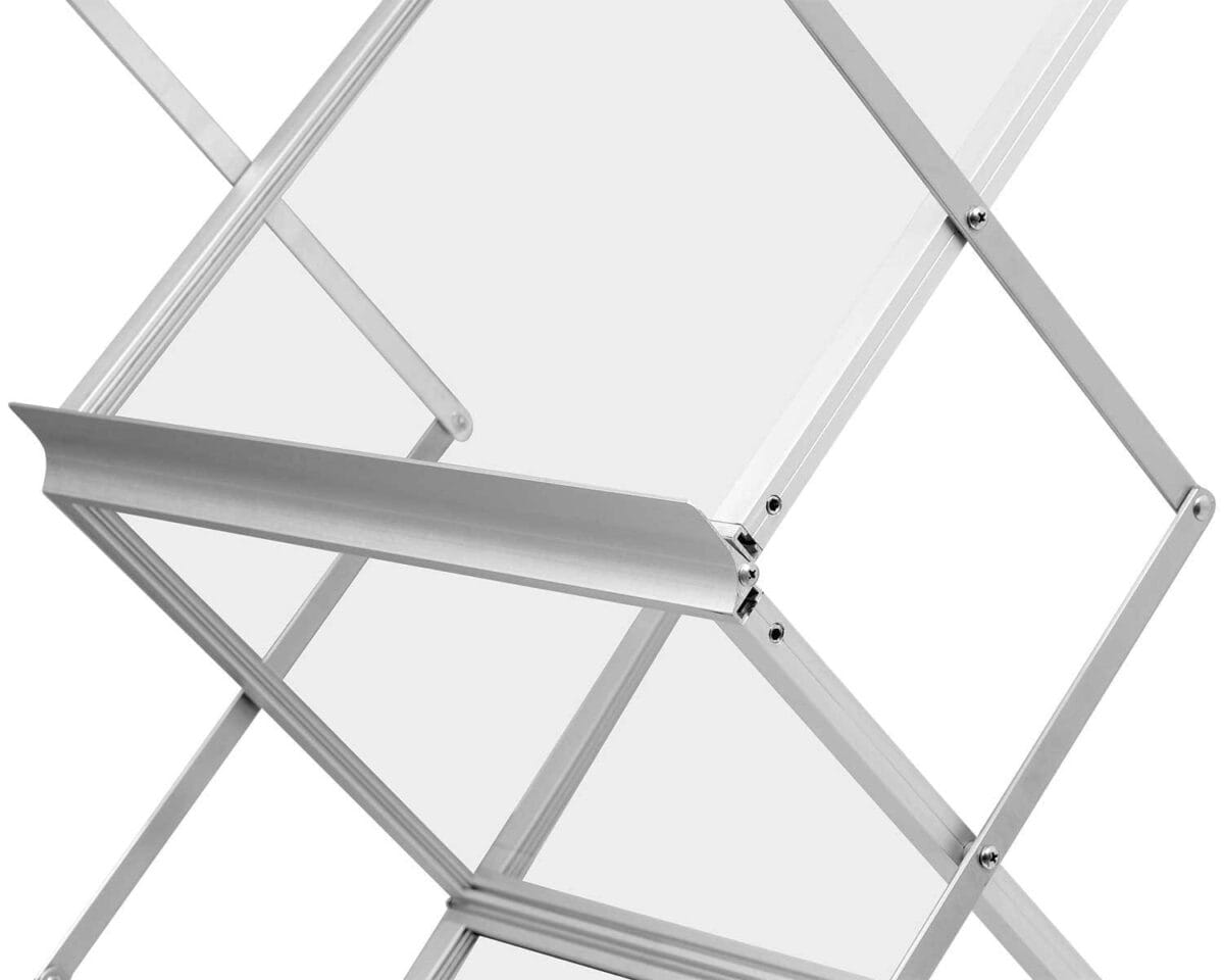 Stojak na ulotki Montana A3 w torbie - srebrny - obrazek 6