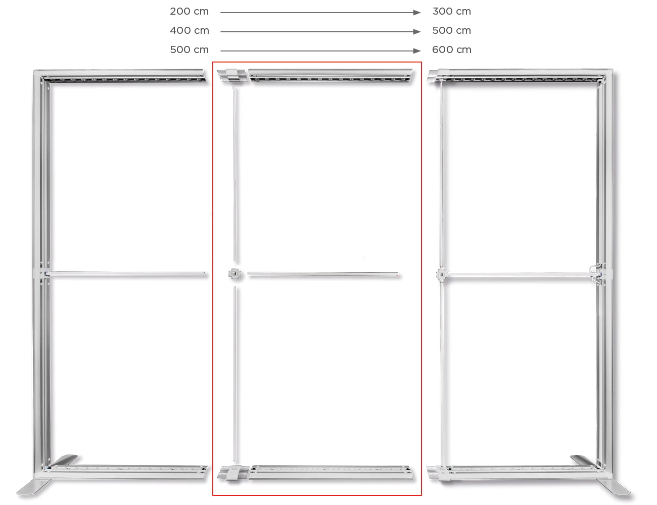 XL set 100 (poziom) do systemu LUMIX™ 200x250, 400x250, 500x250