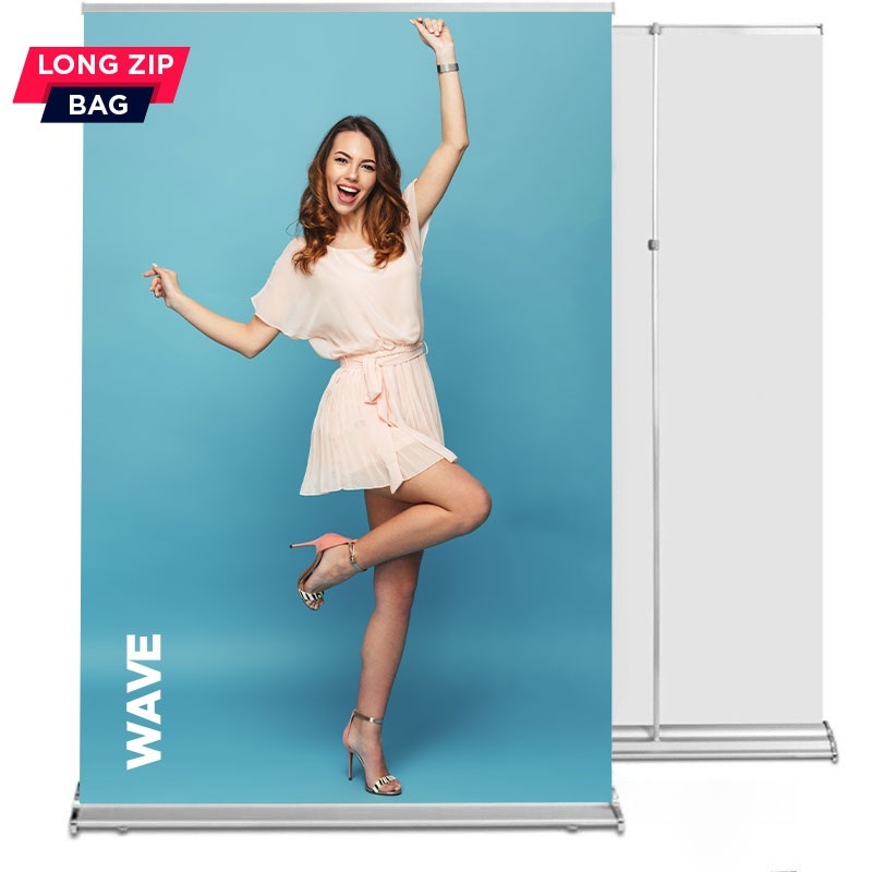 Roll up Wave 150x220 - teleskopowy maszt, system wymiany grafik