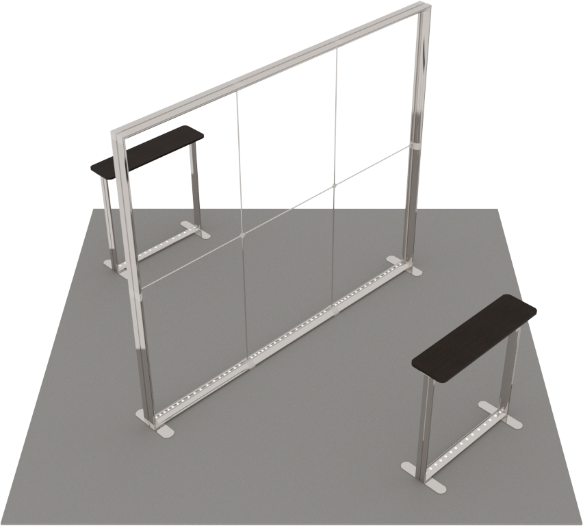 Stoisko targowe z systemu LUMIX™ 16 m² (4x4) wyspa - obrazek 3