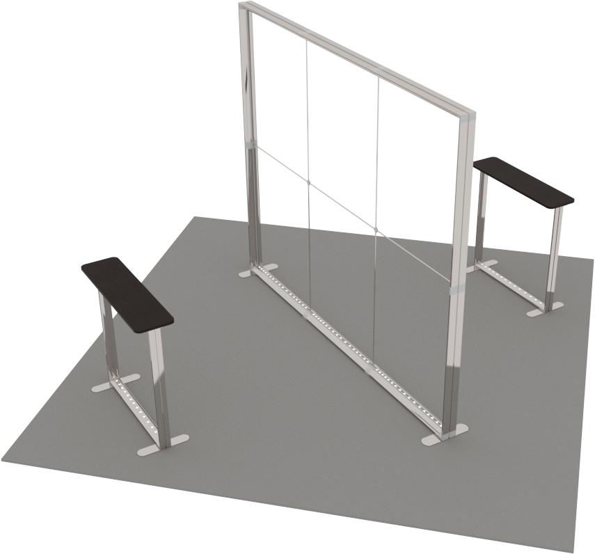 Stoisko targowe z systemu LUMIX™ 16 m² (4x4) wyspa - obrazek 5