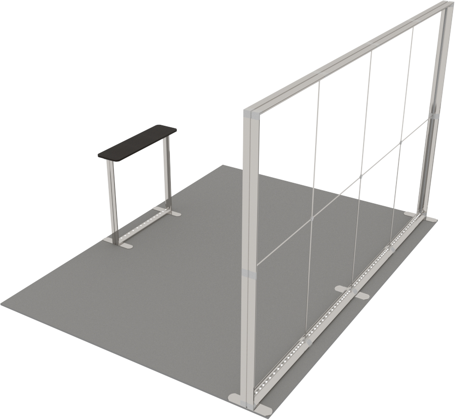 Stoisko targowe z systemu LUMIX™ 12 m² (4x3) półwysep - obrazek 3