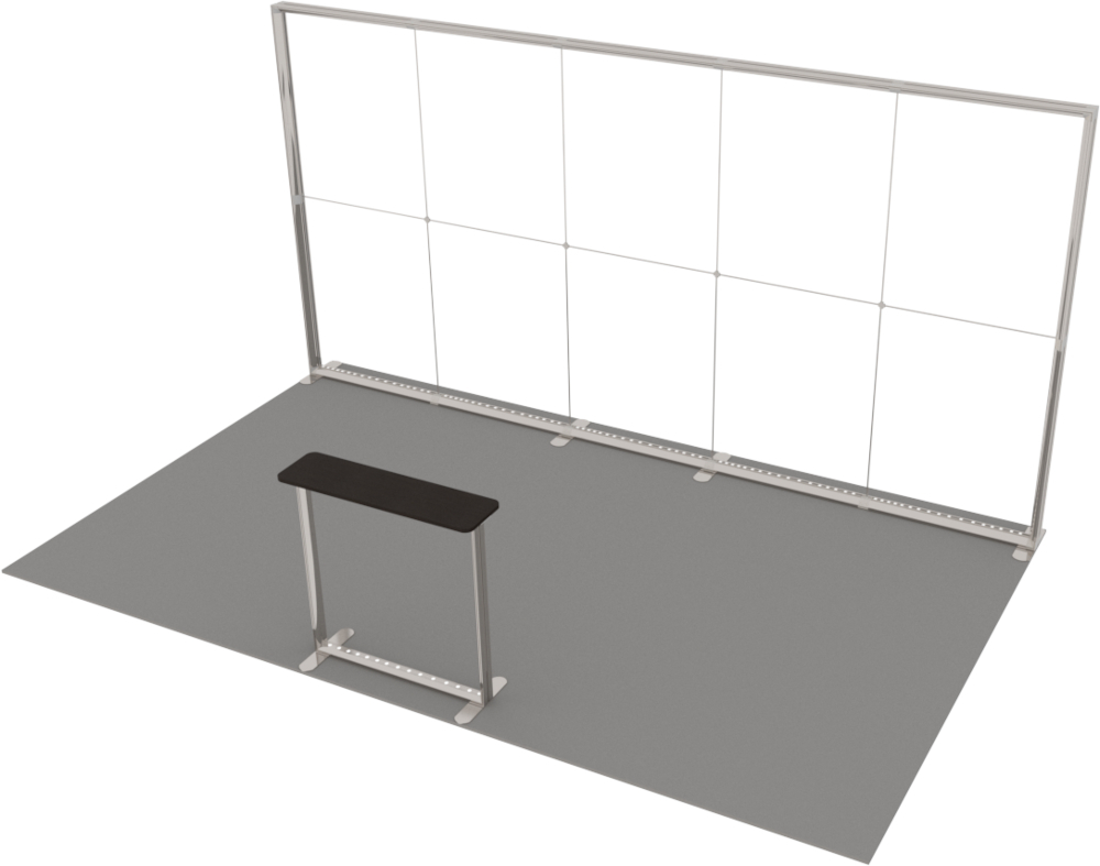 Stoisko targowe z systemu LUMIX™ 15 m² (5x3) półwysep - obrazek 4