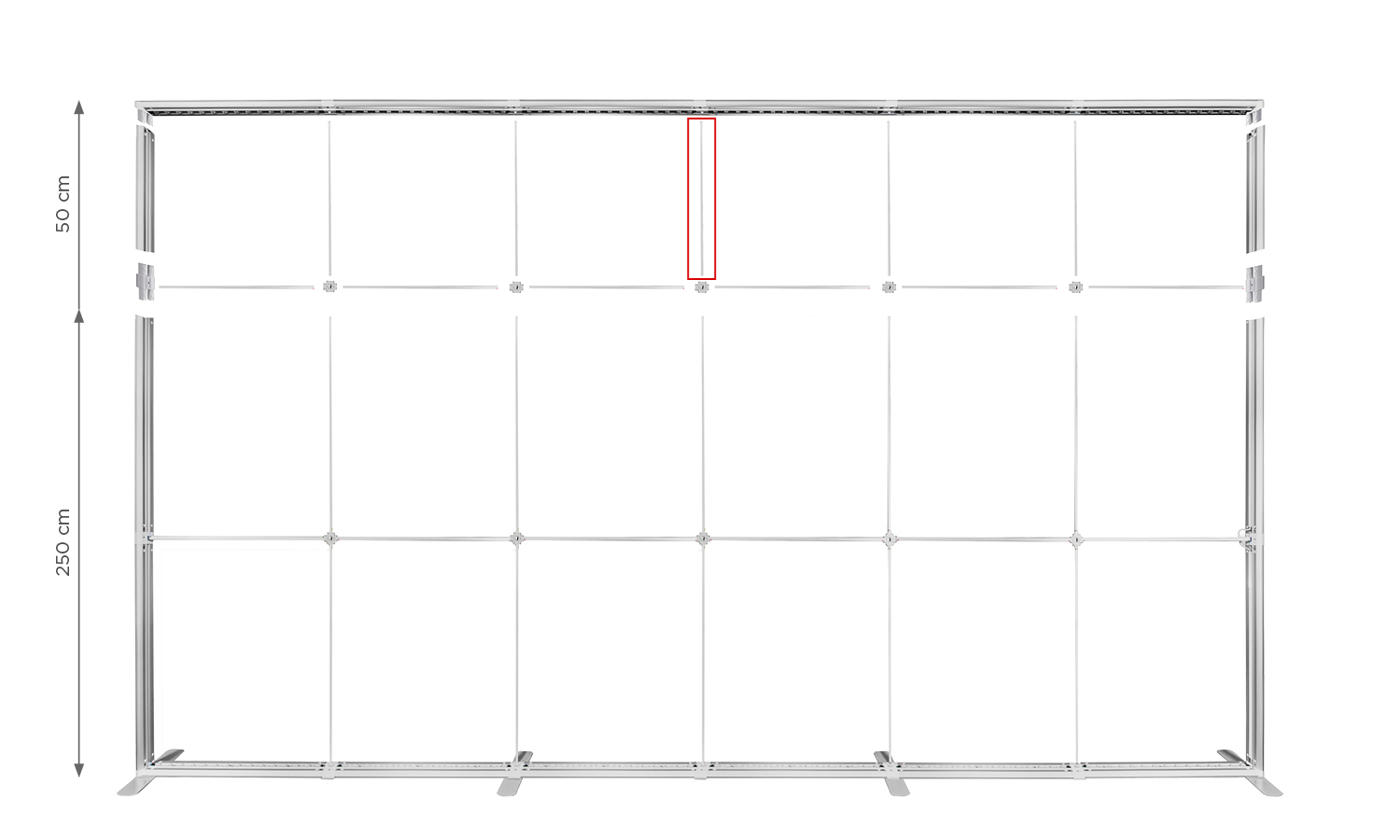 Listwa konstrukcyjna pionowa (50 cm) do systemu LUMIX™/LUMIX™ PRO - obrazek 3