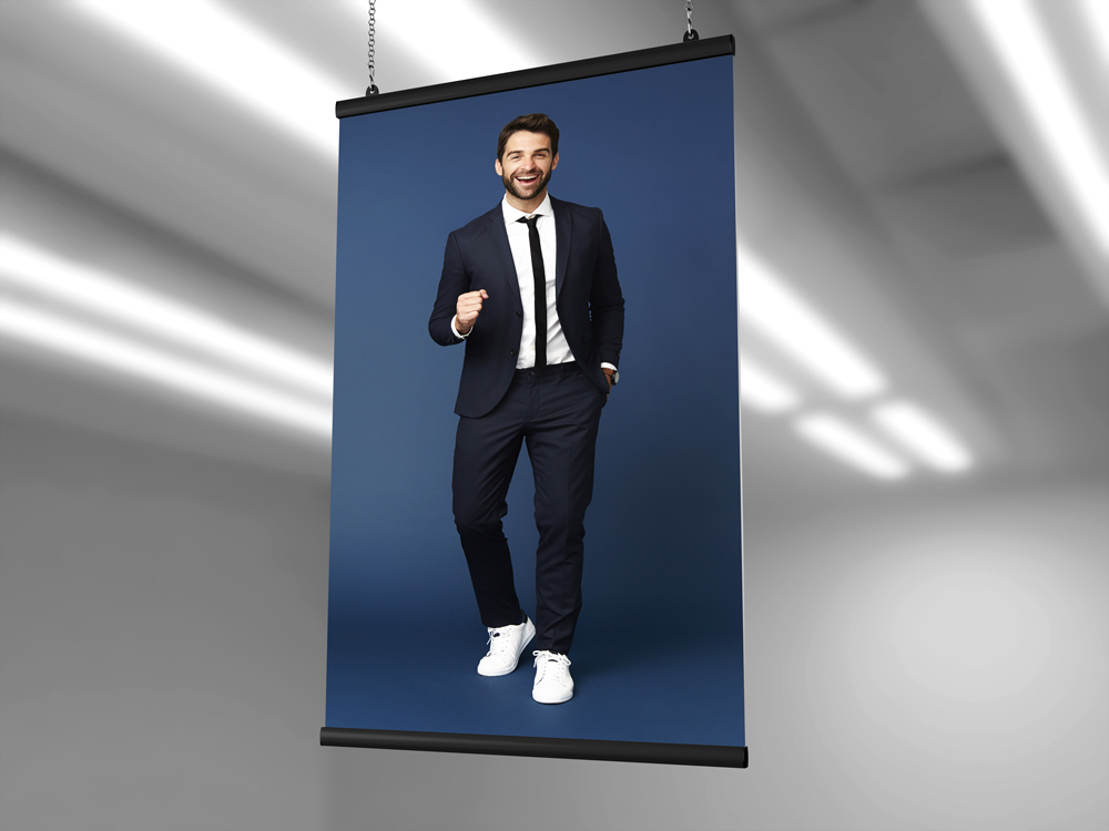 Listwy plakatowe Standard 150 cm - czarne - obrazek 4