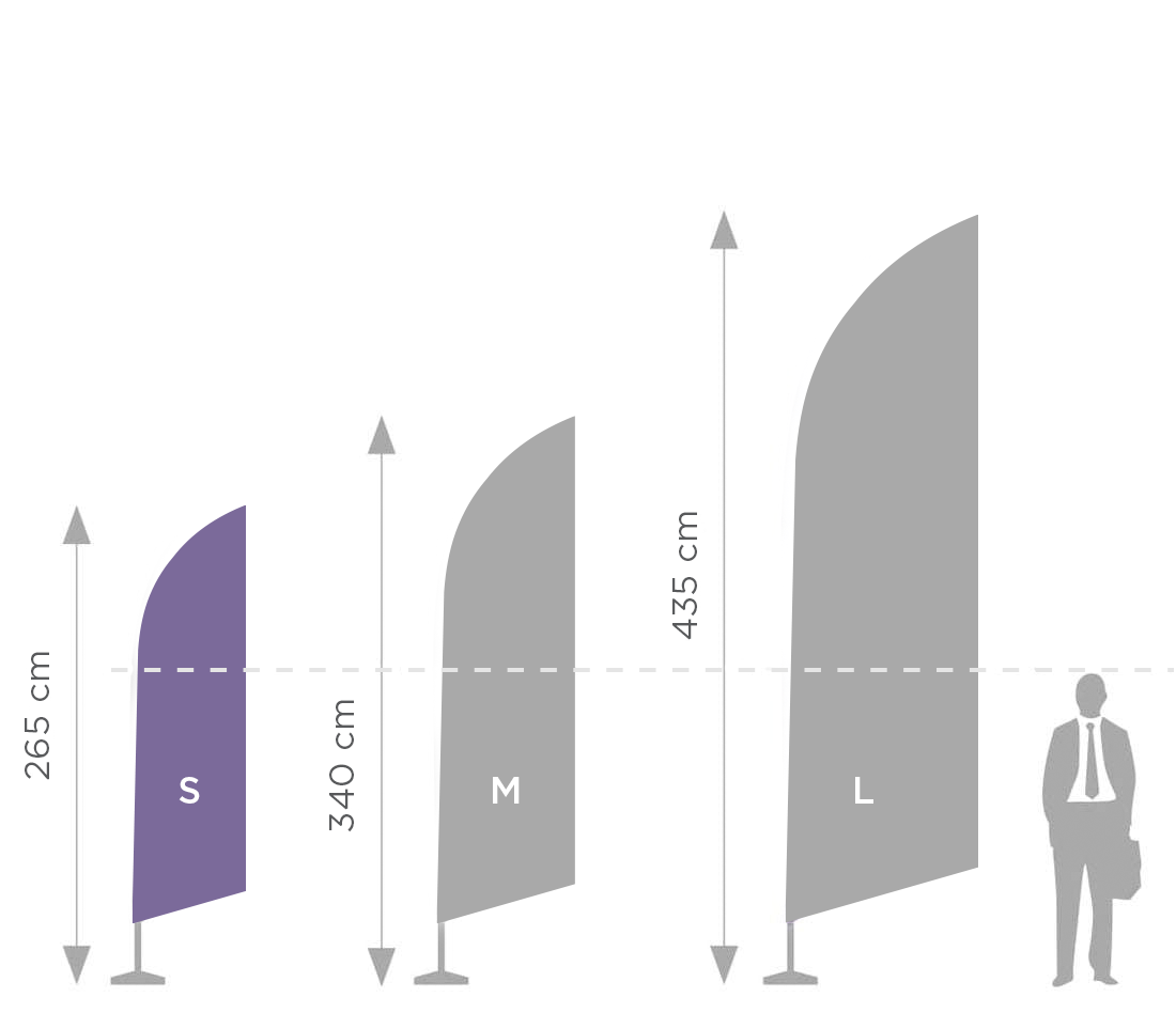 Maszt rurkowy Pióro S - 2,65 m w torbie