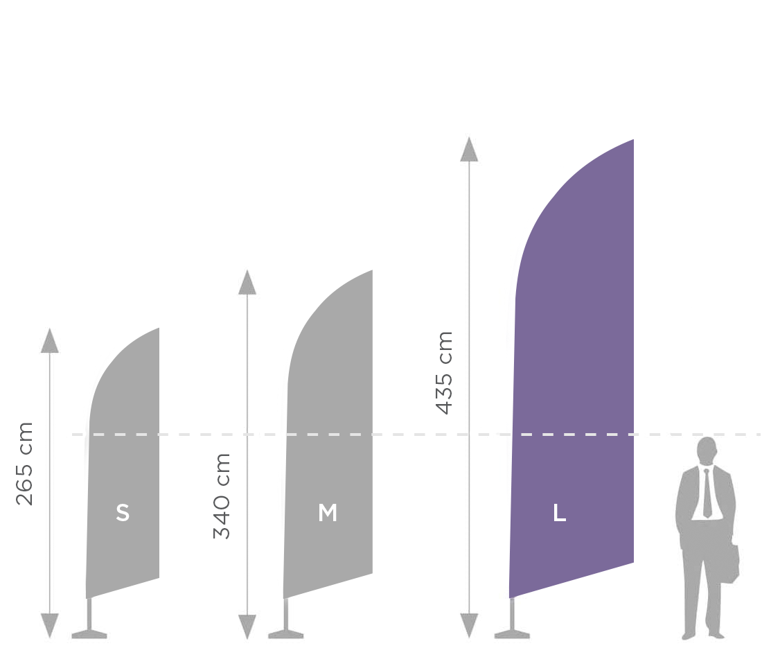 Maszt rurkowy Pióro L - 4,35 m w torbie
