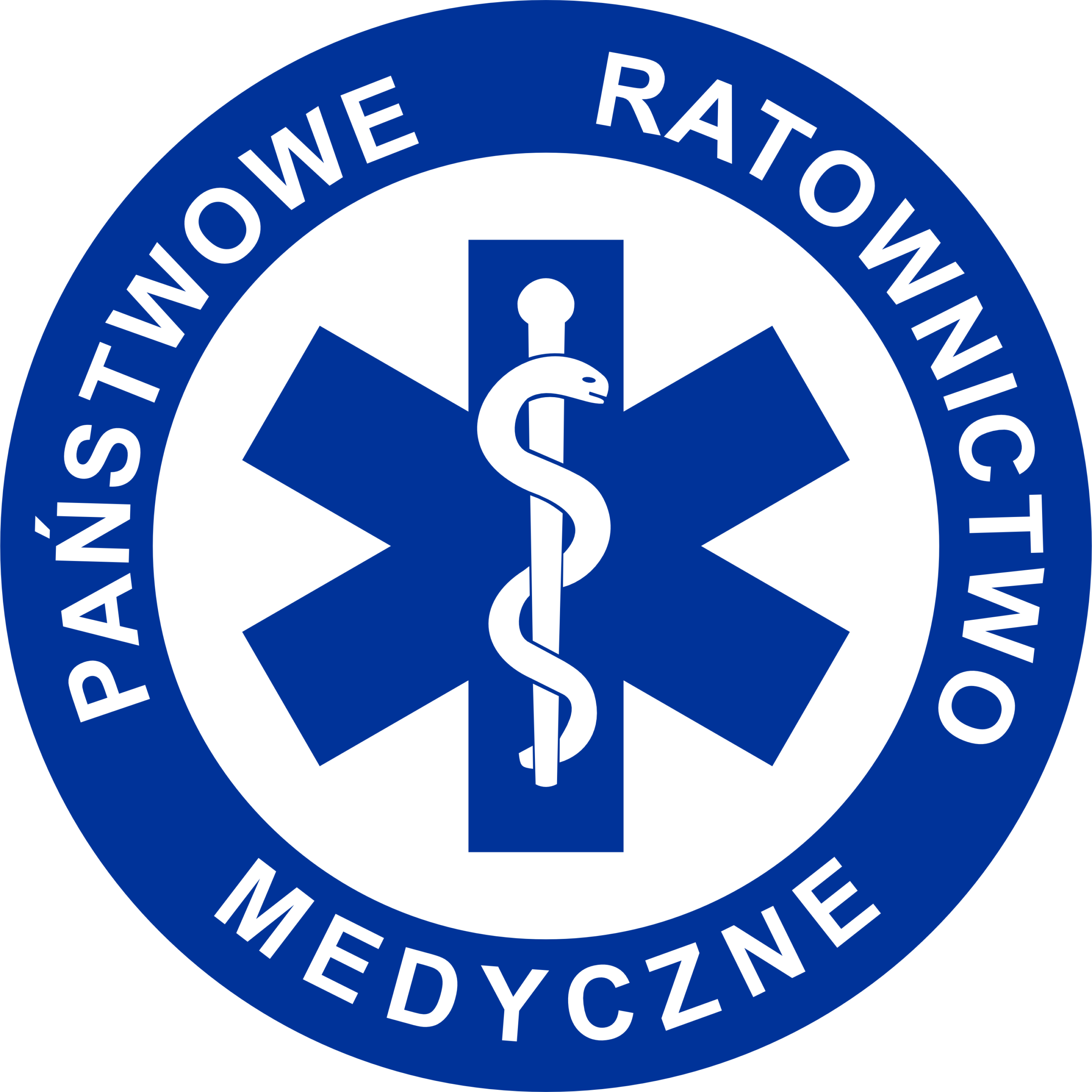 Naklejka PRM Państwowe Ratownictwo Medyczne